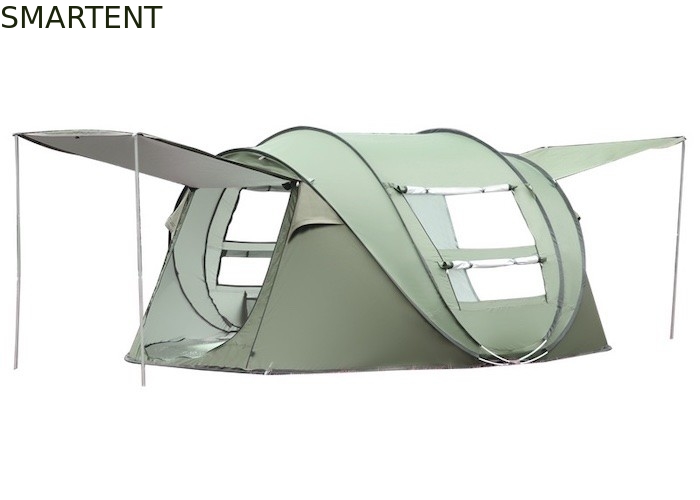 Ventana de pantalla panorámica transpirable verde 190T PU Revestida con poliéster tienda de campamento pop up para actividades al aire libre proveedor