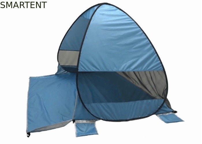 200x165x130CM 190T Poliéster Pop Up Beach Tent Blue Outdoor Camping Sun Shade proveedor