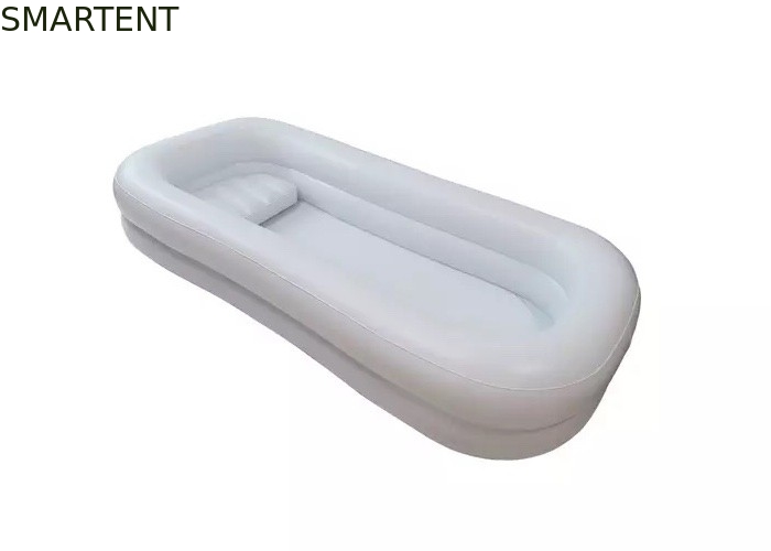 Bañera médica de piscina inflable de PVC de color blanco portátil, 220x100x38CM proveedor