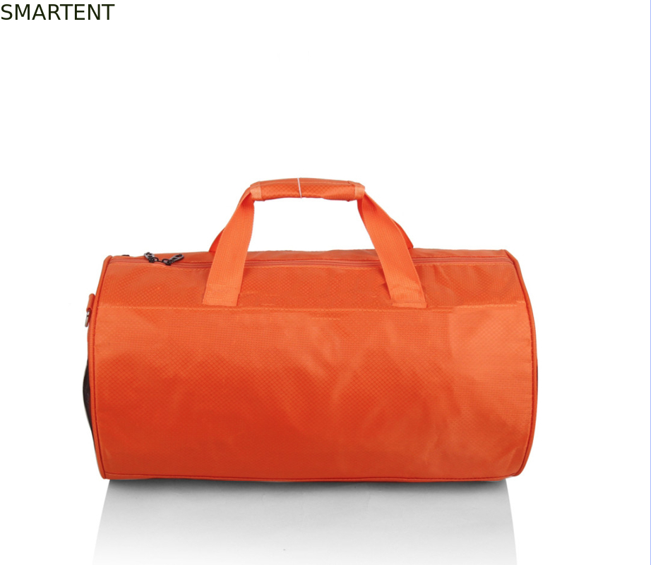 45*25cm Peso ligero para exteriores Color naranja Bolsas de viaje en barril de poliéster revestido a prueba de agua Oxford proveedor