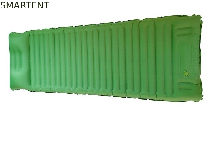 sacos de dormir inflables de la montaña del nilón TPU 40D construidos en colchón de aire portátil de la bomba de pie proveedor