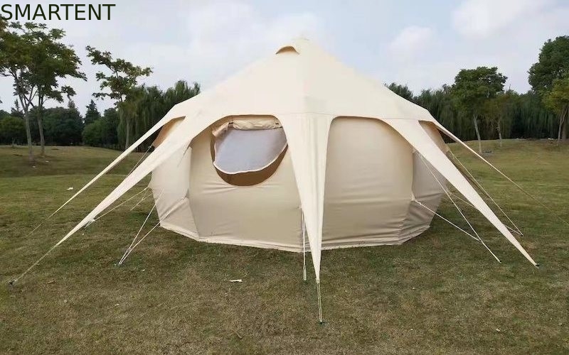 toldo al aire libre de Glamping del algodón de 285G que acampa  Tent Waterproof PU3000MM proveedor