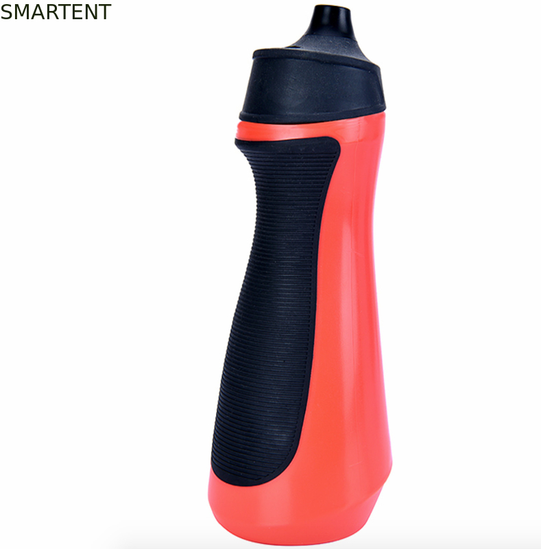 el plástico rojo de las botellas de agua del entrenamiento 600ml no desliza el frasco de consumición BPA 8.9X8.8X23.7 libre cm proveedor