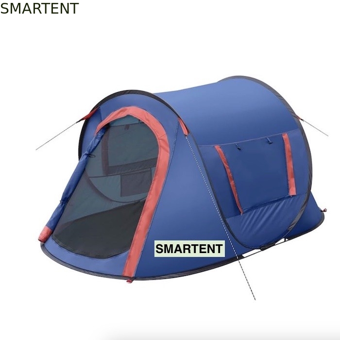 7.2FT*4.5FT*40Inch fácil de configurar para 2 personas azul impermeable poliéster pop up tienda de campamento con ventanas de malla ventilada proveedor