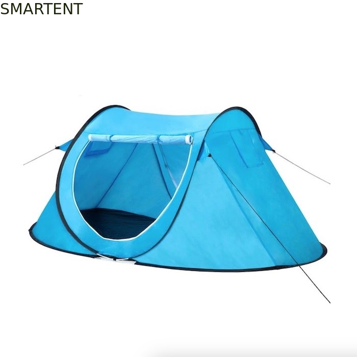 86.6*37.4*47.2 pulgadas Blue Pop Up Camping Tent con ventanilla de malla de capacidad para 2 personas Diseño a prueba de agua proveedor