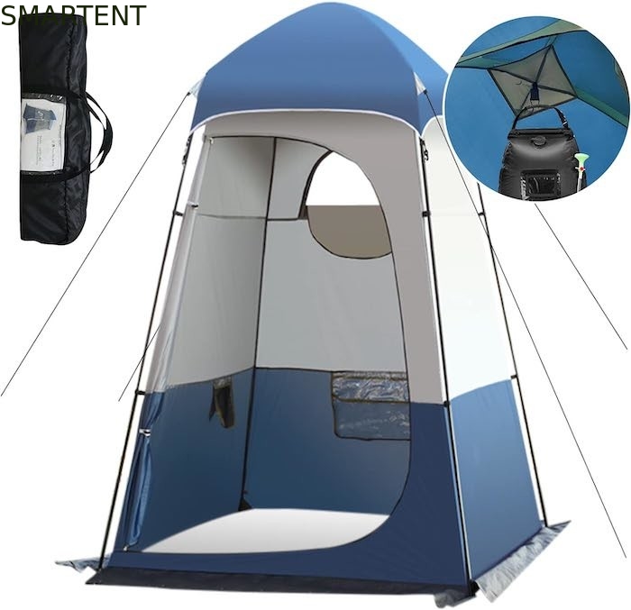 160*160*240CM azul impermeable 210T poliéster Pop Up carpas de privacidad con protección UV para acampar y eventos al aire libre proveedor