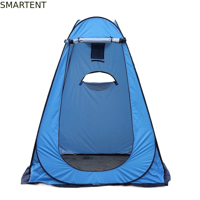 150*150*190CM impermeable azul 210T plateado poliéster UV protegida tienda de privacidad pop up con ventanas laterales ventiladas proveedor