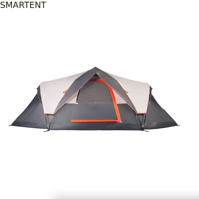 410*210*140CM Grey Polyester 6-Season Pop Up Camping Tent con suelo impermeable / ventanas de malla proveedor