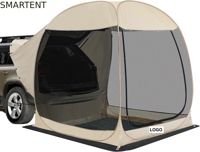 2.13*2.13*2.18M Color beige Protección UV Impermeable Revestido de poliéster Pop Up Sport Utility Vehicle Tienda de campamento proveedor