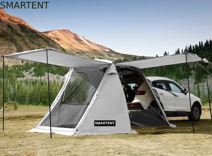 Tienda de campamento exterior de color gris portátil impermeable recubierta de poliéster con fácil configuración de 10 minutos para 2-4 personas proveedor