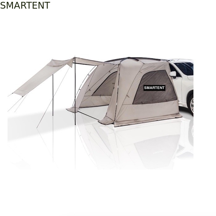 2.49*3.20*1.91M Carro portátil gris carpa de acampada impermeable PU3000MM Tejido de poliéster recubierto para aventura al aire libre proveedor