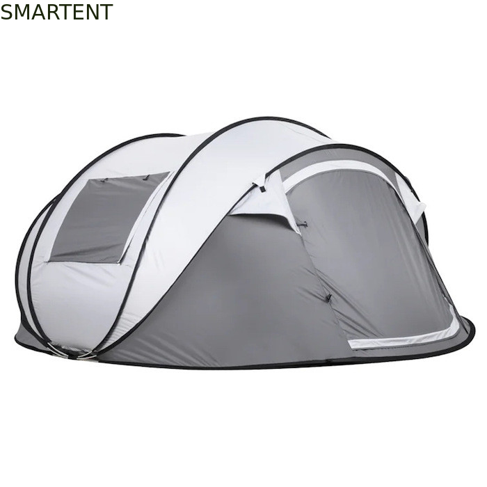 280*200*130CM Gris PU2000MM impermeable recubierto de poliéster 190T 4 Temporada Pop Up Barco de la tienda de campaña con ventanas de malla para acampar proveedor