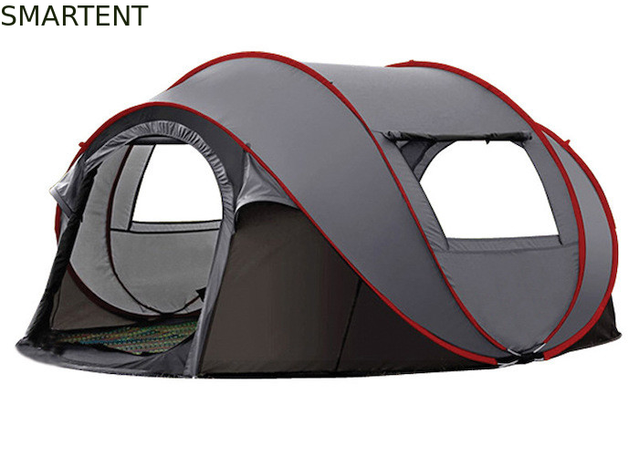 280*200*130CM 4 personas Poliéster Grijo Inodoro 4 Temporadas Forma de Barco Pop Up Tiendas de campamento Bolsa de transporte Incluida proveedor