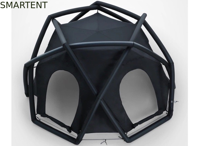 300*270*170 CM Negro Inodoro 210T Deluxe Inflable Doble Capa Reina Tienda Con Piscina Inflable Y Protección UV proveedor