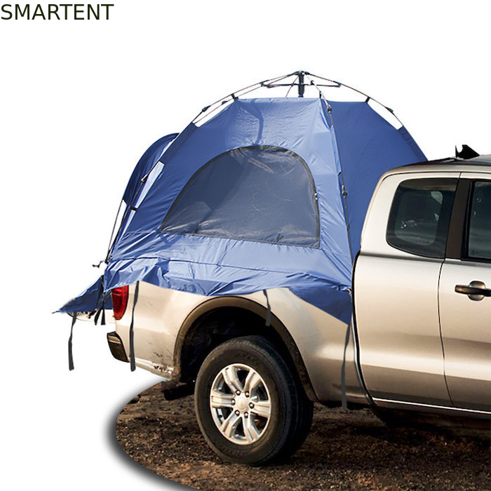 210*165*176CM Azul 210D Poliéster Impermeable Marco automático de fibra de vidrio Carpa de camioneta proveedor