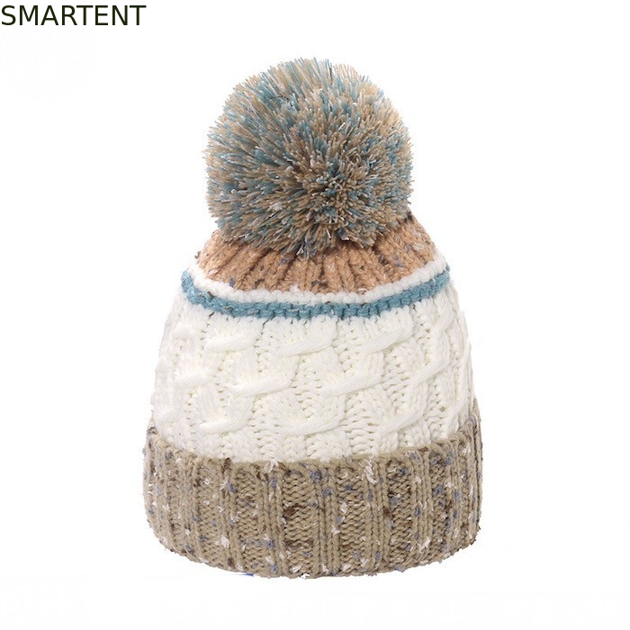 Accesorios ecológicos personalizados RPET Sombrero de boné de punto con soporte de pompon Servicio OEM y comercio justo aprobado proveedor