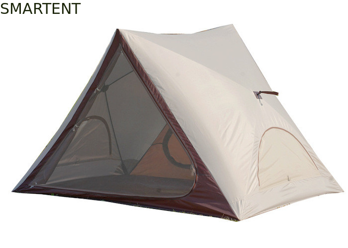 Tienda de campaña emergente para acampada, playa y exterior, impermeable, portátil, 150X200X130CM, con revestimiento de PU2000MM, diseño triangular de poliéster 210T, apertura rápida y totalmente automática. proveedor