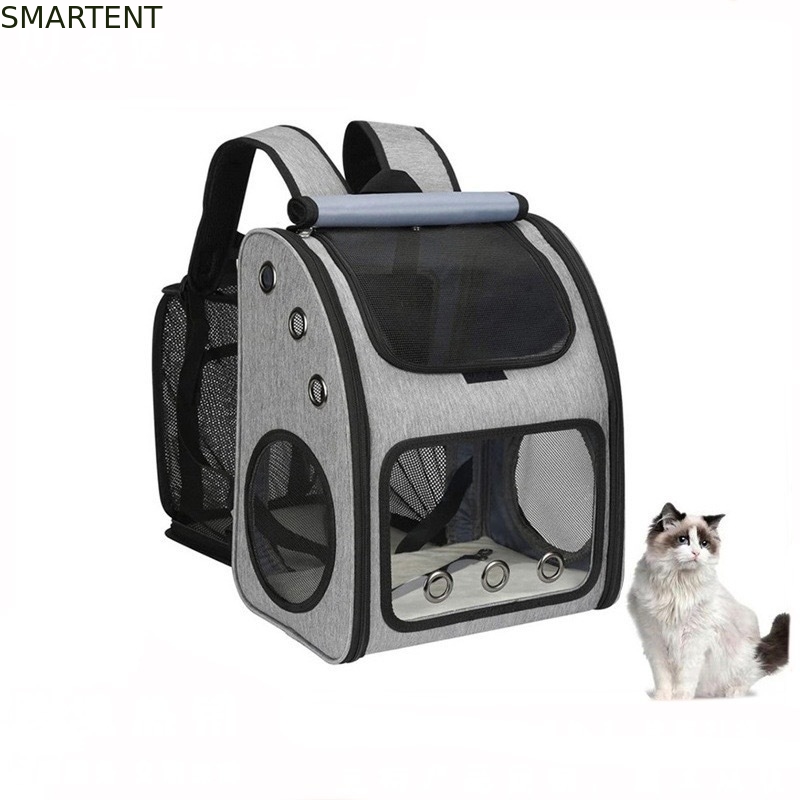 Bolsa de viaje expandible para mascotas al aire libre de 34*27*42.5CM, suministros para mascotas no tóxicos y lindos para unisex en gris. Características: Duradero, lavable proveedor