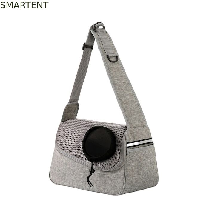 36*19*12CM Unisex Durable Washable Non toxic Lovely Durability Gray Oxford Pet Outing Shoulder Bag proveedor