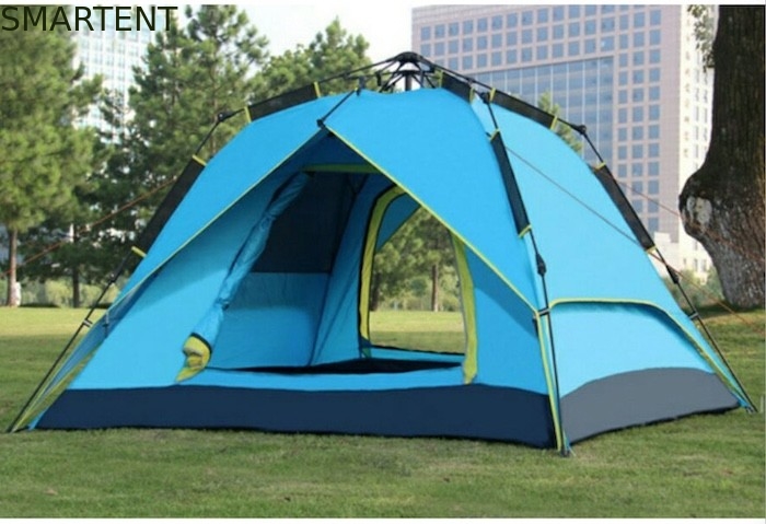 Tendas de campamento al aire libre con tejido de poliéster a prueba de agua y a prueba de sol de 190T para 3-4 personas proveedor