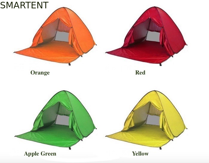 Tiendas de campamento al aire libre Tienda de playa automática de tamaño más grande recubierta de plata de 190T de poliéster 165 * 200 * 130cm a prueba de sol con UV 50 proveedor