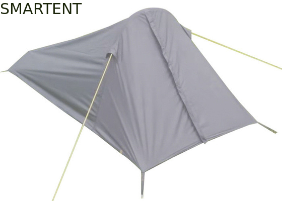 Equipo de acampada al aire libre para 1 persona, impermeable, negro, con revestimiento de PU, poliéster 190T, doble capa, tiendas de campaña inflables para trekking
