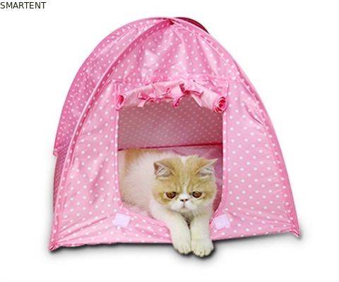 Prenda impermeable colorida ligera Cat Tent Cute Pet Supplies del poliéster los 43x43x41cm